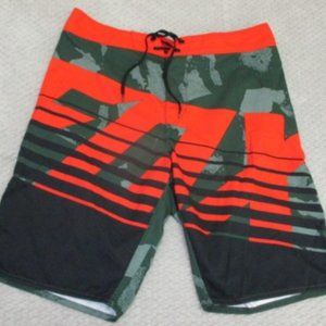 Fox Board Shorts Swim Trunks Size 32 Motorcross Racing Mens Surf Zip Pocket Y2K